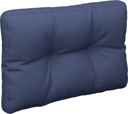 vidaXL - Palletkussen - 50x40x12 - cm - stof - marineblauw