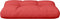 vidaXL - Palletkussen - 50x40x12 - cm - stof - rood