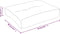 vidaXL - Palletkussen - 50x40x12 - cm - stof - roze