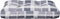 vidaXL - Palletkussen - 50x40x12 - cm - stof - ruitpatroon - grijs