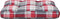 vidaXL - Palletkussen - 50x40x12 - cm - stof - ruitpatroon - rood