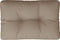 vidaXL - Palletkussen - 50x40x12 - cm - stof - taupe