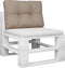 vidaXL - Palletkussen - 50x40x12 - cm - stof - taupe