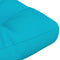 vidaXL - Palletkussen - 50x40x12 - cm - stof - turquoise