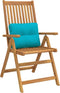 vidaXL - Palletkussen - 50x40x12 - cm - stof - turquoise