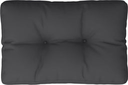vidaXL - Palletkussen - 50x40x12 - cm - stof - zwart