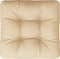 vidaXL - Palletkussen - 50x50x12 - cm - stof - beige