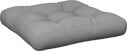 vidaXL - Palletkussen - 50x50x12 - cm - stof - grijs
