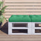 vidaXL - Palletkussen - 50x50x12 - cm - stof - groen