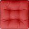 vidaXL - Palletkussen - 50x50x12 - cm - stof - rood