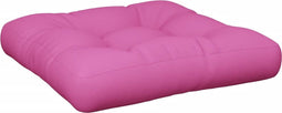 vidaXL - Palletkussen - 50x50x12 - cm - stof - roze