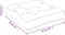 vidaXL - Palletkussen - 50x50x12 - cm - stof - roze