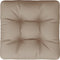vidaXL - Palletkussen - 50x50x12 - cm - stof - taupe