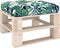 vidaXL - Palletkussen - 58x58x10 - cm - cm - stof - bladpatroon