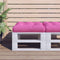 vidaXL - Palletkussen - 58x58x10 - cm - oxford - stof - roze
