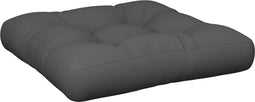 vidaXL - Palletkussen - 58x58x10 - cm - stof - antracietkleurig