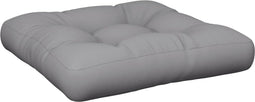 vidaXL - Palletkussen - 58x58x10 - cm - stof - grijs
