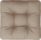 vidaXL - Palletkussen - 58x58x10 - cm - stof - taupe