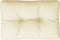 vidaXL - Palletkussen - 60x40x12 - cm - stof - crèmekleurig