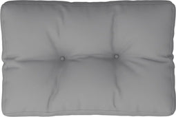 vidaXL - Palletkussen - 60x40x12 - cm - stof - grijs