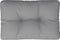 vidaXL - Palletkussen - 60x40x12 - cm - stof - grijs