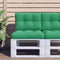 vidaXL - Palletkussen - 60x40x12 - cm - stof - groen