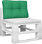 vidaXL - Palletkussen - 60x40x12 - cm - stof - groen