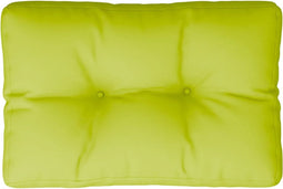 vidaXL - Palletkussen - 60x40x12 - cm - stof - heldergroen