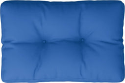 vidaXL - Palletkussen - 60x40x12 - cm - stof - koningsblauw