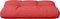 vidaXL - Palletkussen - 60x40x12 - cm - stof - rood