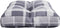 vidaXL - Palletkussen - 60x40x12 - cm - stof - ruitpatroon - grijs