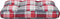 vidaXL - Palletkussen - 60x40x12 - cm - stof - ruitpatroon - rood