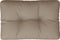 vidaXL - Palletkussen - 60x40x12 - cm - stof - taupe