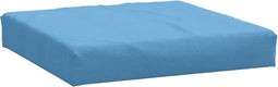 vidaXL - Palletkussen - 60x60x10 - cm - stof - gemêleerd - blauw