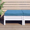 vidaXL - Palletkussen - 60x60x10 - cm - stof - gemêleerd - blauw