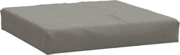 vidaXL - Palletkussen - 60x60x10 - cm - stof - gemêleerd - donkergrijs