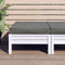 vidaXL - Palletkussen - 60x60x10 - cm - stof - gemêleerd - donkergrijs