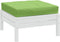 vidaXL - Palletkussen - 60x60x10 - cm - stof - gemêleerd - groen