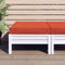 vidaXL - Palletkussen - 60x60x10 - cm - stof - gemêleerd - rood