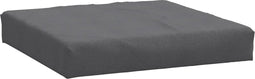 vidaXL - Palletkussen - 60x60x10 - cm - stof - gemêleerd - antracietkleurig