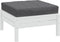 vidaXL - Palletkussen - 60x60x10 - cm - stof - gemêleerd - antracietkleurig