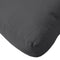 vidaXL - Palletkussen - 60x60x10 - cm - stof - gemêleerd - antracietkleurig