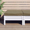 vidaXL - Palletkussen - 60x60x10 - cm - stof - gemêleerd - taupe