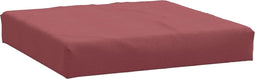 vidaXL - Palletkussen - 60x60x10 - cm - stof - gemêleerd - wijnrood