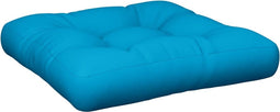 vidaXL - Palletkussen - 60x60x12 - cm - stof - blauw