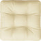 vidaXL - Palletkussen - 60x60x12 - cm - stof - crèmekleurig