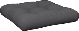 vidaXL - Palletkussen - 60x60x12 - cm - stof - grijs