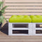 vidaXL - Palletkussen - 60x60x12 - cm - stof - heldergroen