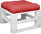 vidaXL - Palletkussen - 60x60x12 - cm - stof - rood