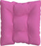 vidaXL - Palletkussen - 60x60x12 - cm - stof - roze